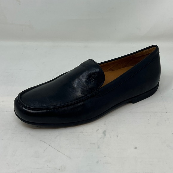 Polo Ralph Lauren Men's Leather Loafers Size 8D Black Slip-On Classic VTG NEW - Picture 4 of 15